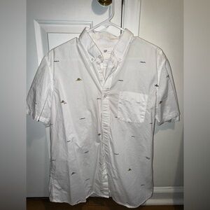 GAP slim fit M sunset shirt with waves and sun